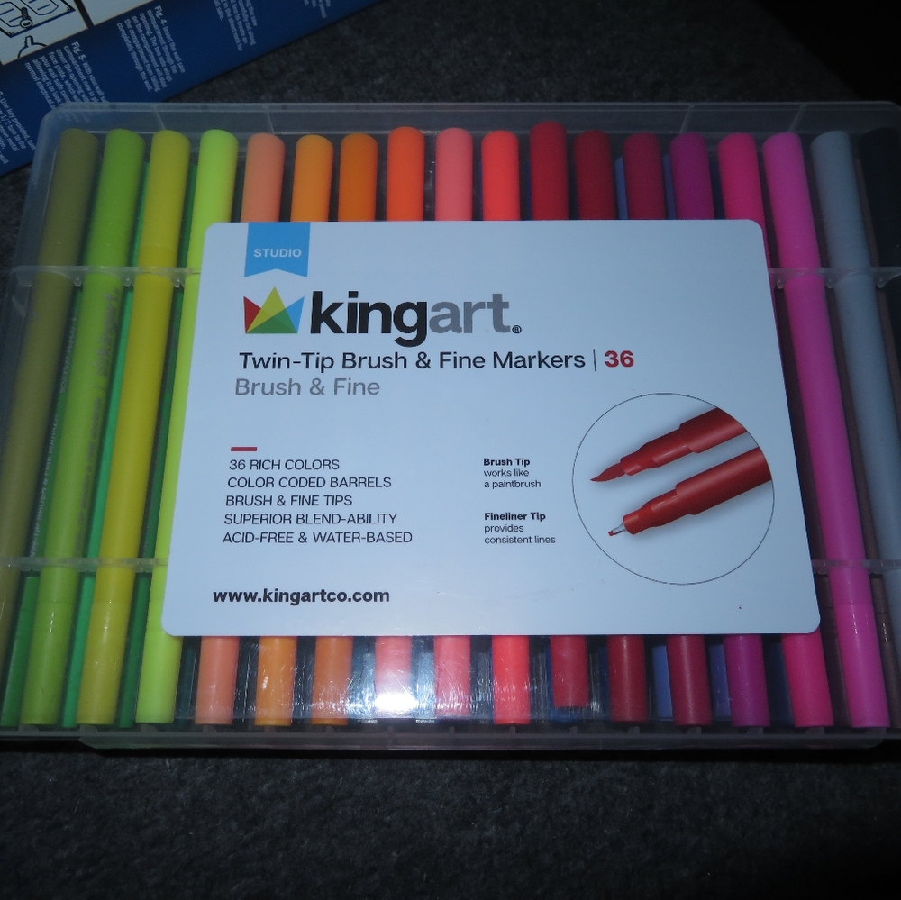 Kingart Dual Tip Markers - 36 Ct.